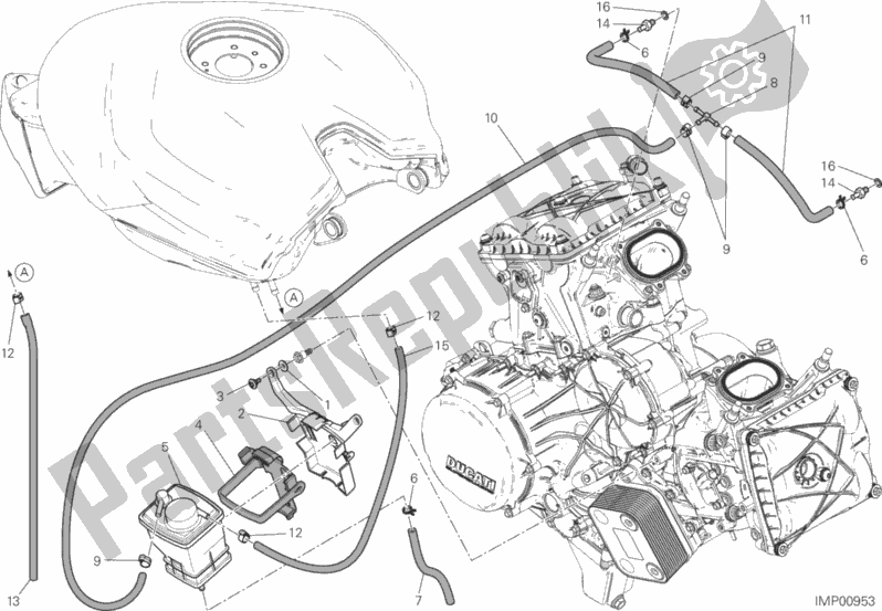 Toutes les pièces pour le Filtre à Cartouche du Ducati Superbike Panigale R USA 1199 2015